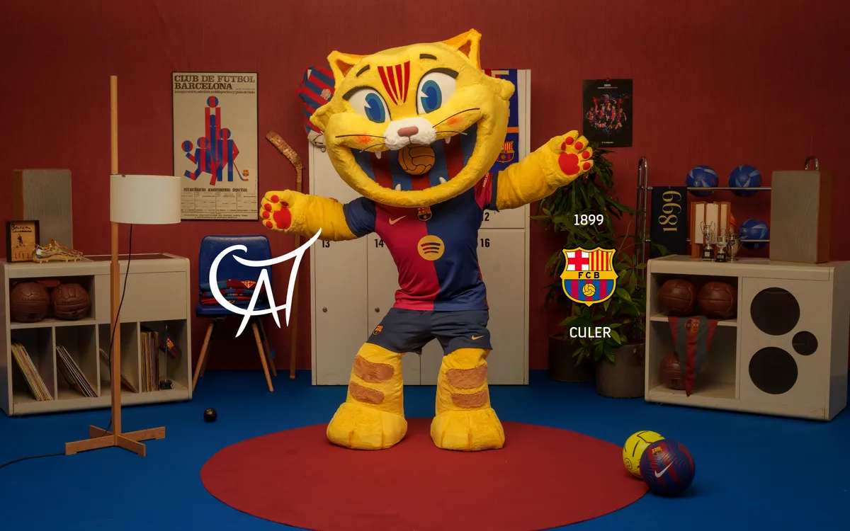 Conoce a 'Cat', la nueva mascota del Barça