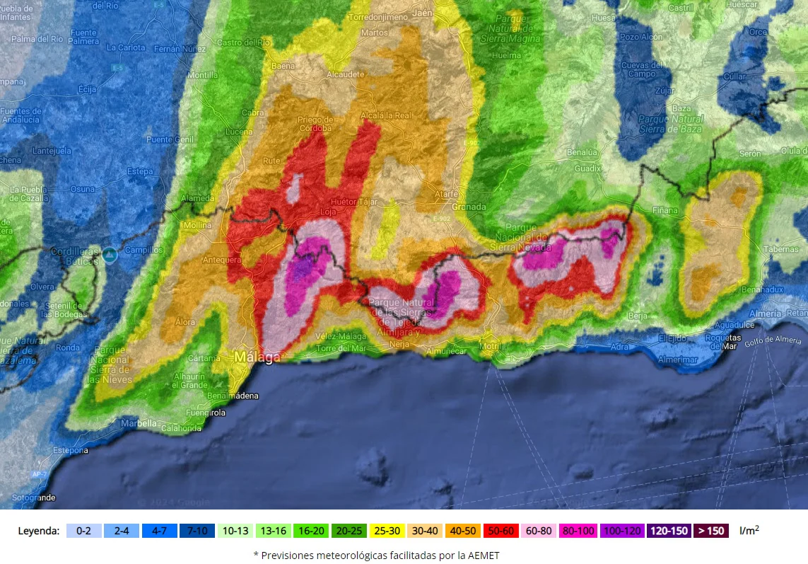 112 Andalucía ofrece consejos de seguridad ante la alerta naranja por lluvias torrenciales en la región